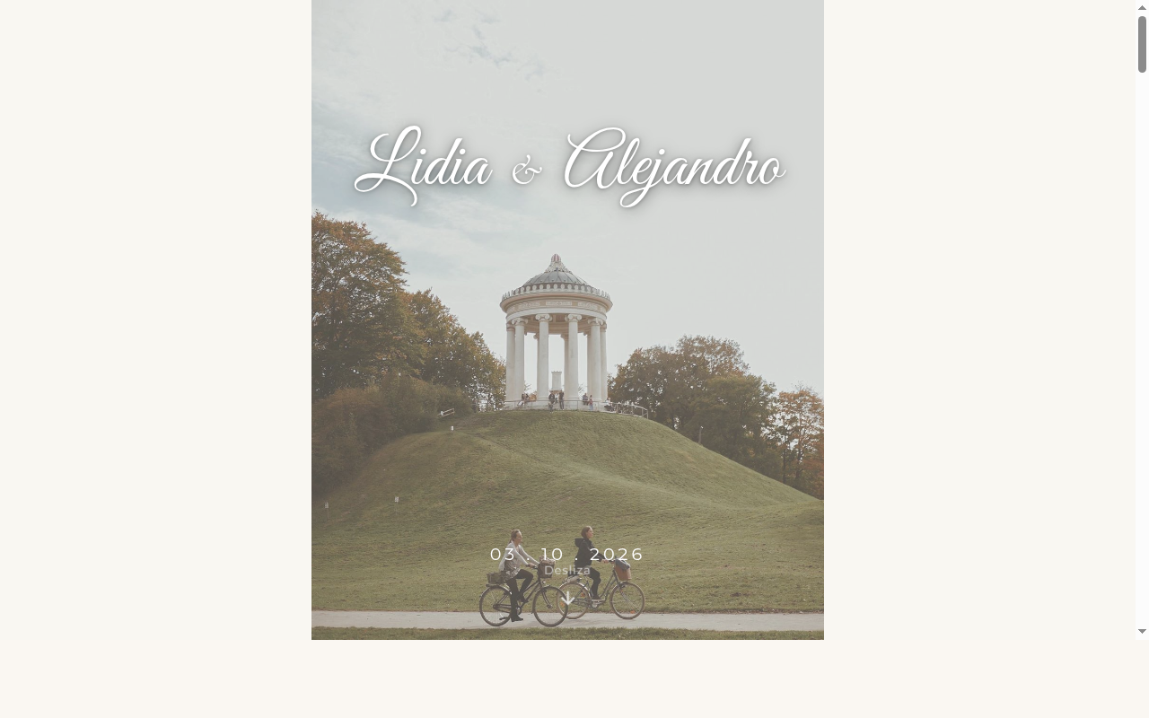 Lidia & Alejandro — Wedding Invitation